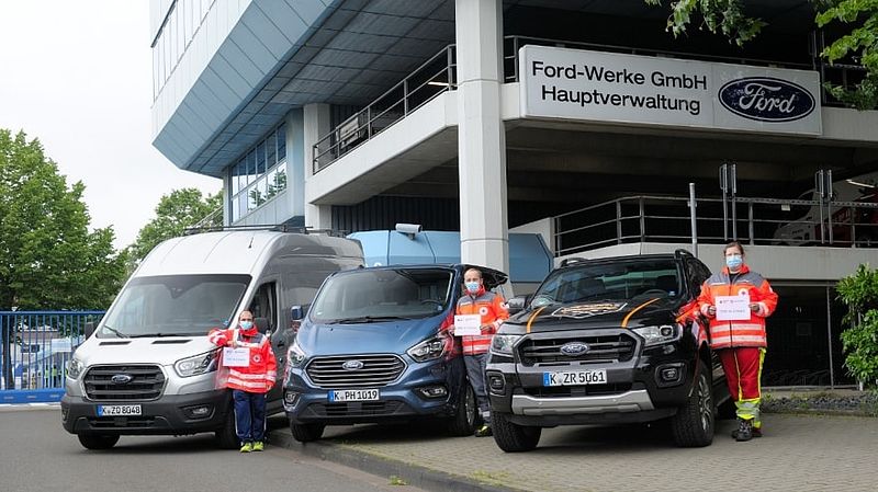 Ford hilft Flutopfern: Allradfahrzeuge und Transporter für Helfer und Rettungskräfte im Rhein-Erft-Kreis