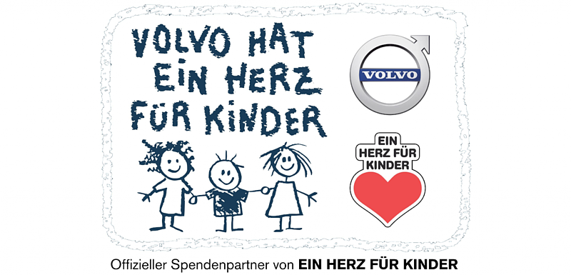 Volvo spendet 333.333 Euro an „Ein Herz für Kinder“
